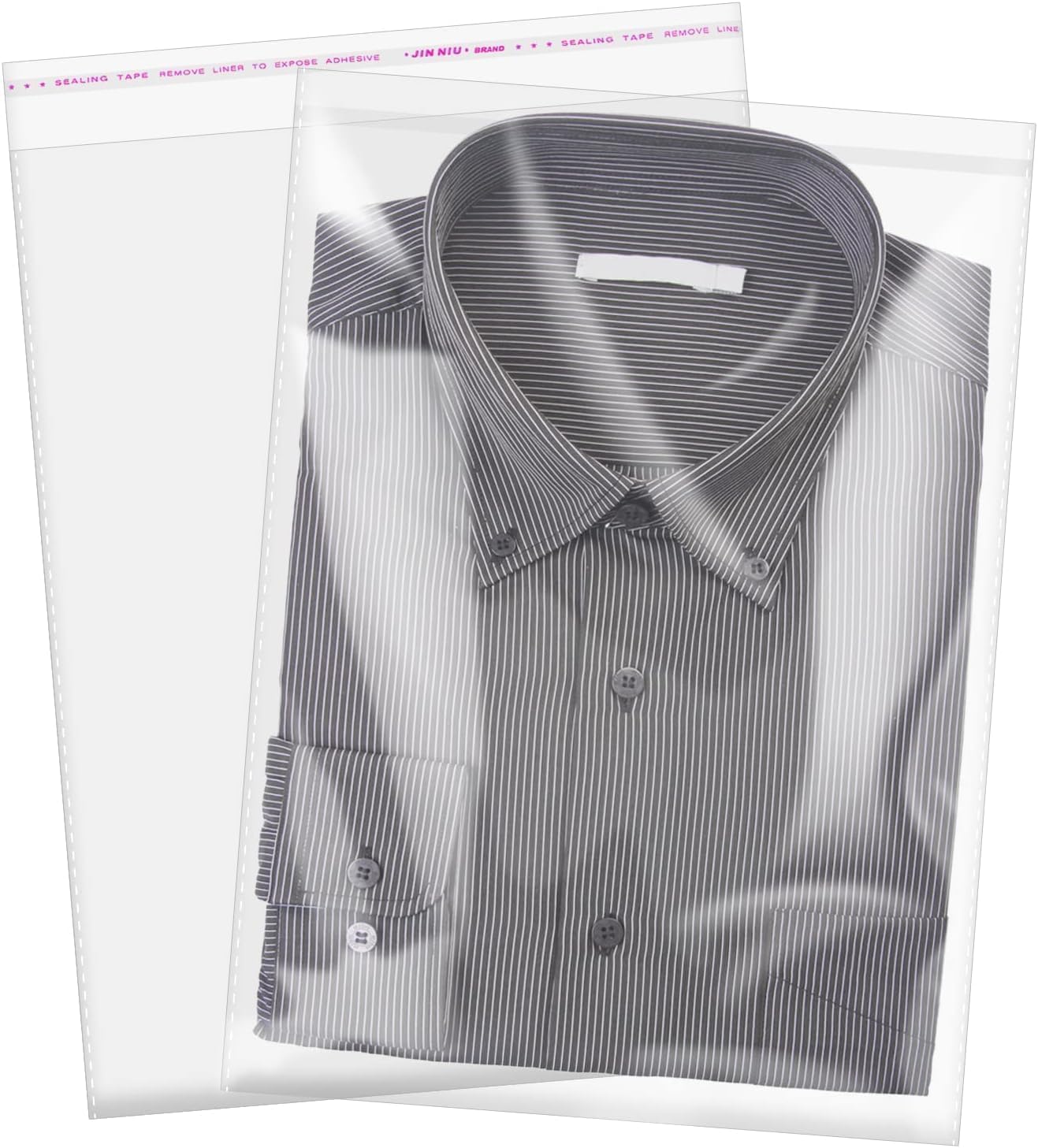 MGE - Pack of 100 Clear Cellophane 35x35 Self Seal Bags - Plastic Clear Bag for Gift, Sweets, Cookies, Clothes - Cellophane Bags for Display or Packaging - Clear Packing Bags Adhesive Self Seal