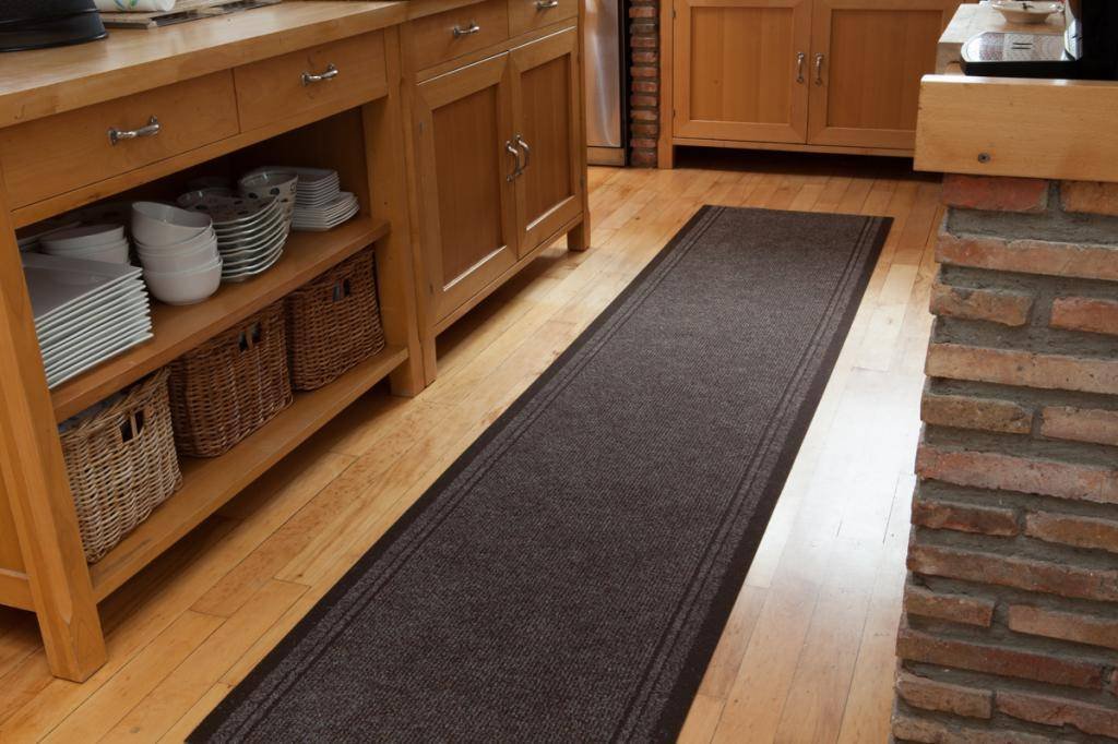 Dark Brown Custom Size No Skid Entrance Runner Rugs Sold and Priced