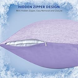 HOMFINE Cooling Pillowcases King Size - Double Side