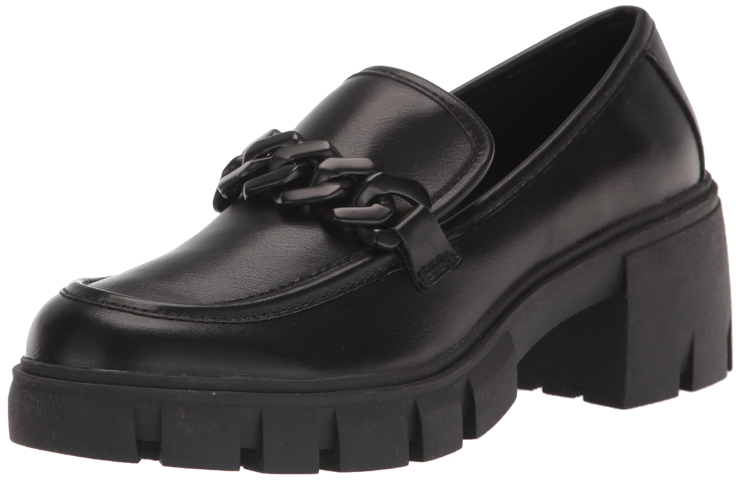 Photo 1 of (used)(see images) Madden Girl Women's Hoxtonn Loafer, Black Paris, 8.5