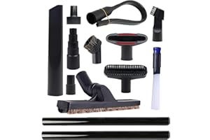 13 Pcs Universal Vacuum Attachments for Shop Vac Accessories - 2 1/2" to 1 1/4" and 1 7/8" to 1" Vacuum Hose Adapter Kit, 1 1