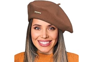 Nawati Wool French Berets for Women, Solid Color Beret Hats for Women Girls Lady, Casual and Chic Vintage Painters Hat