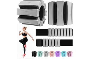 PEOERP Ankle Weights for Women Men, Adjustable Wrist Weighted Bracelet for Home Gym Workout, Walking, Running, Travel, Pilate, Yoga, Exercise,Barre,Strength Training. Set of 2 (1Lb Each)