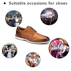 Meijiana Men's Oxfords Casual Dress Shoes Leather