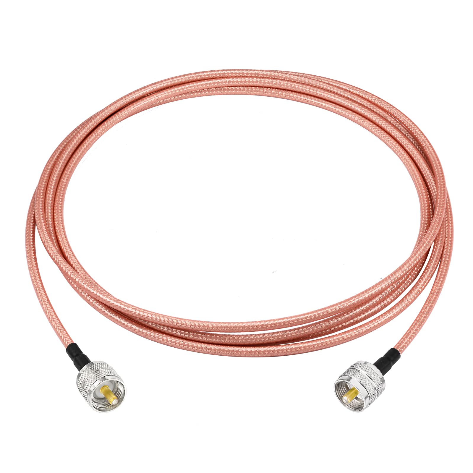 Superbat UHF PL259 RG142 CB Radio Cable 3m 50ohm UHF Male to Male Coax Antenna Patch Lead Wire for SWR Meter, Two-Way/Ham Radio, Antenna Analyzer, Dummy Load, Walkie Talkie etc