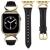 Minyee Leather Band Compatible with Apple Watch