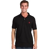 U.S. Polo Assn. Men's Classic Polo Shirt, Two-Button Closure Pique Polo Shirt, Summer Fashion Golf Shirt