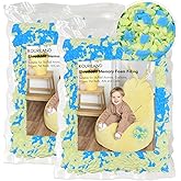 KOURILAND 10LBS Bean Bag Filler – Shredded Memory Foam Refill with Cooling Gel, Soft & High Resilience Foam Filling for Bean Bag Chair, Couch Cushion, Pillow, Dog Bed & DIY Crafts
