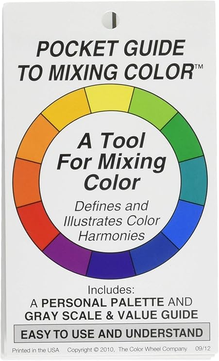 Color Wheel Farbkreis, Anleitung zum Mischen von Farbe (in englischer