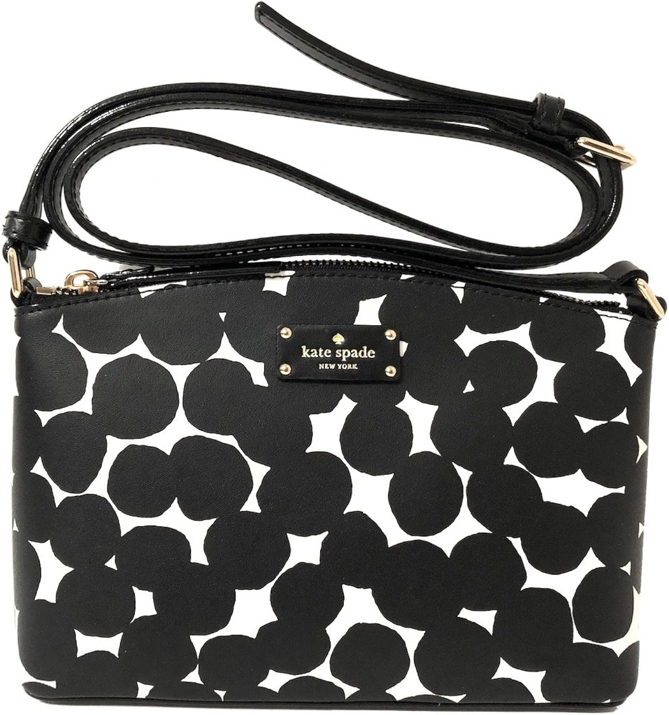 kate spade black and cream purse