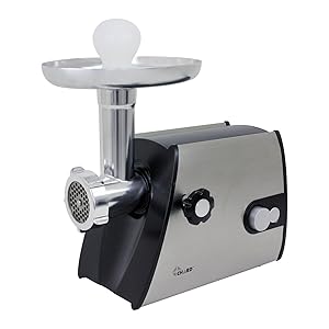 Chard FG800SS, 8 Electric Food Grinder, Silver/Black, 400 watts