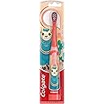 Colgate Kids Battery Powered Toothbrush, Kids Battery Toothbrush with Included AA Battery, Extra Soft Bristles, Flat-Laying H