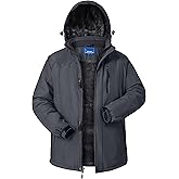 CNBQDD Winter Jackets Mens Skiing Coats Warm Waterproof Ski Snow Coat with Hooded for Cold Weather