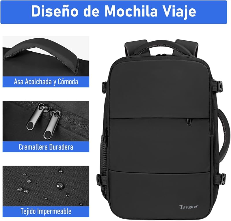 Mochila 40x30x20 Ryanair, Mochila Cabina 40x30x20 Portatil 15.6"