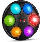 Handheld Light Up Electronic Memory Game for Kids Boys Girls Interactive Sound Car Travel Road Trip Toys Birthday Gifts for Ages 3-12 4-8 6-8 8-12 with Solo Multiplayer (Black)