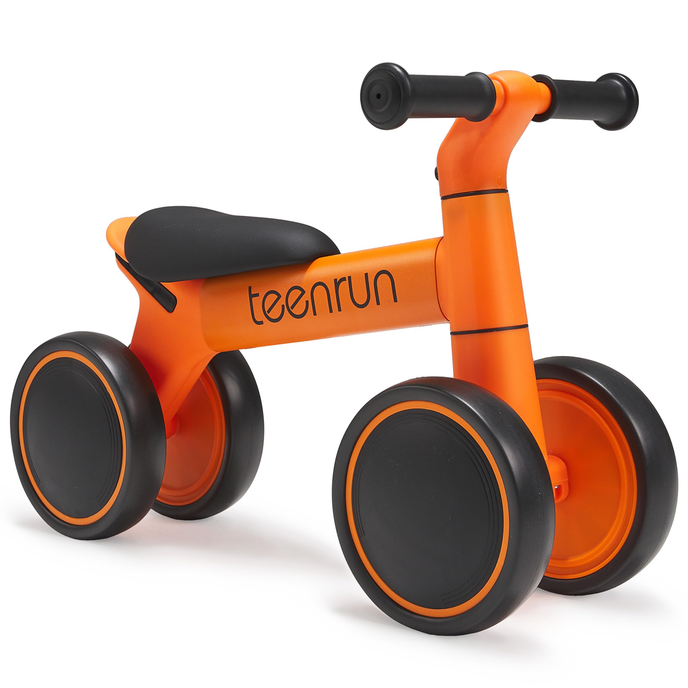TEENRUN Baby Balance Bike with 4 Wheels, Perfect for 12-36 Month Toddlers, Ideal First Birthday Gift for Boys and Girls
