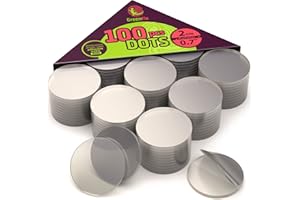 GreenFix Double Sided Adhesive Dots 100PCs - Sticky Dots Clear Removable - Poster Putty Non Marking - Adhesive Putty Picture Hangers - Double Sided Tape Dots for Arts & Crafts Hanging Posters