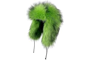 YFJNV Y2K Faux Fur Russian Hat, Soft, Warm Winter Trapper Hat with Earmuffs for Men and Women