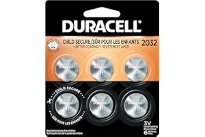 Duracell - 2032 3v Lithium Coin Battery with Bitter Coating - Discourages Swallowing - Child-Secure Packaging - Long-Lasting 