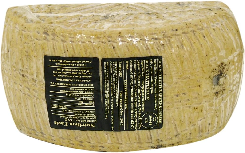 Moliterno Black Truffle Pecorino Cheese - 6 lb