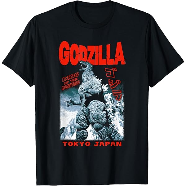 Godzilla T-Shirt Japanese Art Cherry Blossom Mt. Fuji Hokusai