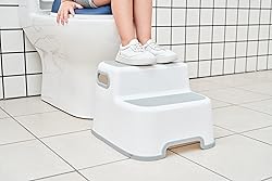 UNCLE WU 2-Step Stool for Kids & Adults