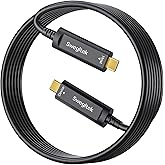 Fiber Optic USB C Cable(33ft),10Gbps High Speed Data Transfer Active Optical Type C Cable,Compatible with Cameras,Webcams,VR,