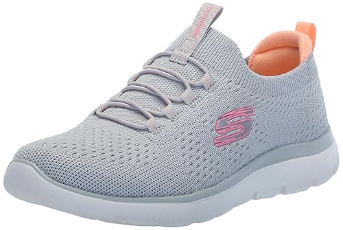 Skechers Women's Summits Sneaker, Grey/Multi=gymt, 7.5 Wide