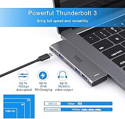 USB C Adapter for MacBook Pro/Air M1 M2 M3 2021
