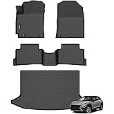 ANBINGO®Floor Mats Fit for Hyundai Kona 2018-2023 (No for EV)&Cargo LinerAll Weather Mats for 2019 Kona TPE Car Mat Rugs for 2020 Kona Rubber Trunk Carpet for 2021 Kona Automotive