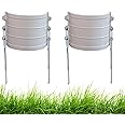 2PC Sprinkler Guard,White Sprinkler Splash Shield Overspray Protector Guard,Sprinkler Head Cover Guards for Lawns. (Set A)