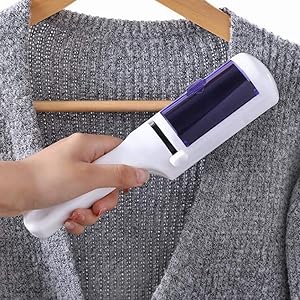 Nesee Home Static Dry Cleaning Brush Clothes Suction Hair Dusting Brush Decoration Multifunction Adjustable Holder Collision Protection Compact Design Easy to use