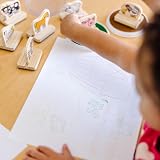Melissa & Doug My First Wooden Farm Animal Stamp Set | Kids Arts Crafts 3+ view 9