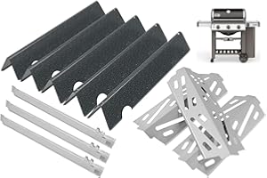 PETKAO GS4 Genesis 2 Grill Parts for Weber 3 Burner GS4 Genesis II Replacement for Genesis II/II LX 300 SER,Genesis 300 (2022 YRS) Parts for Weber Flavorizer Bar 66032 67095,Heat Deflector 66040,Burner 67489