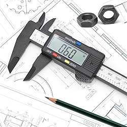 Electronic Digital Caliper, Plastic Vernier