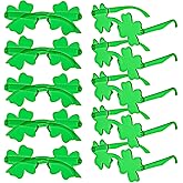 MGparty St. Patrick's Day Shamrock Glasses Irish Lucky Green Clover Sunglasses Saint Patricks Accessories Party Favor