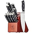 HENCKELS Forged Accent Razor-Sharp 15-Piece Knife Set, Chef Knife, Bread Knife, Steak Knife, German Engineered Knife Informed by over 100 Years of Mastery