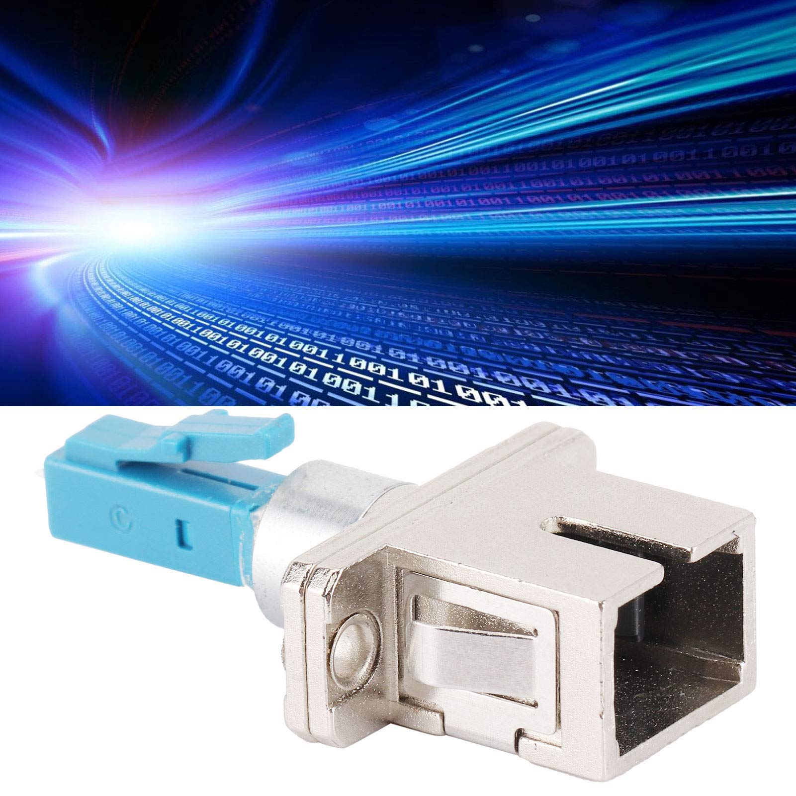 LC to SC Adapter, Safe Fiber Optical Coupler, Wear Resistance Practical Stable Durable for Fiber Industry