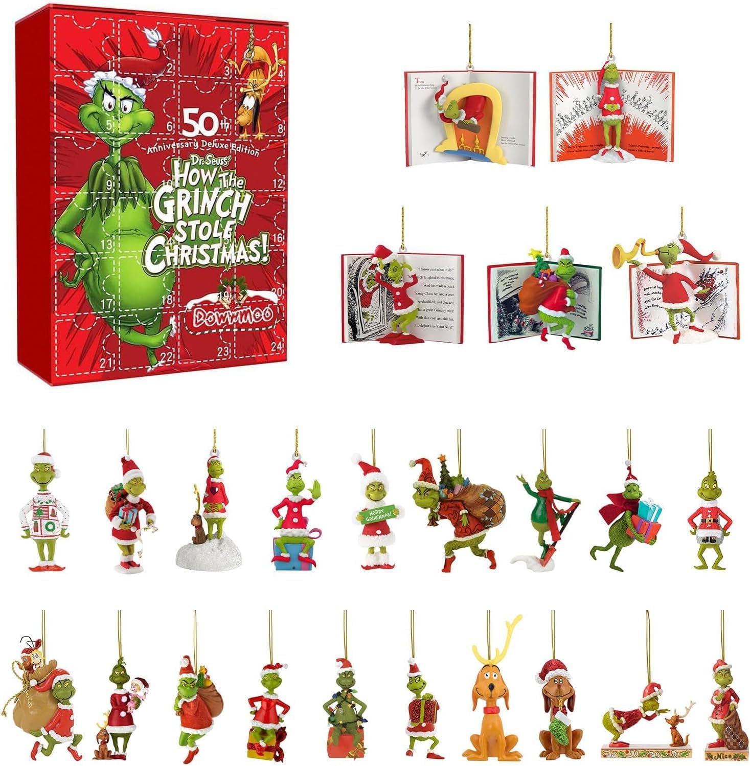 Advent Calendars - Christmas Advent Calendar 2023, Christmas Countdown Calendar for Kids Adult with 24PC Cute Cartoon Elf Figures Doll Xmas Vacation Stocking Stuffer Gifts Idea, 24 Days of Christmas Advent Calendar (Xmas 12)