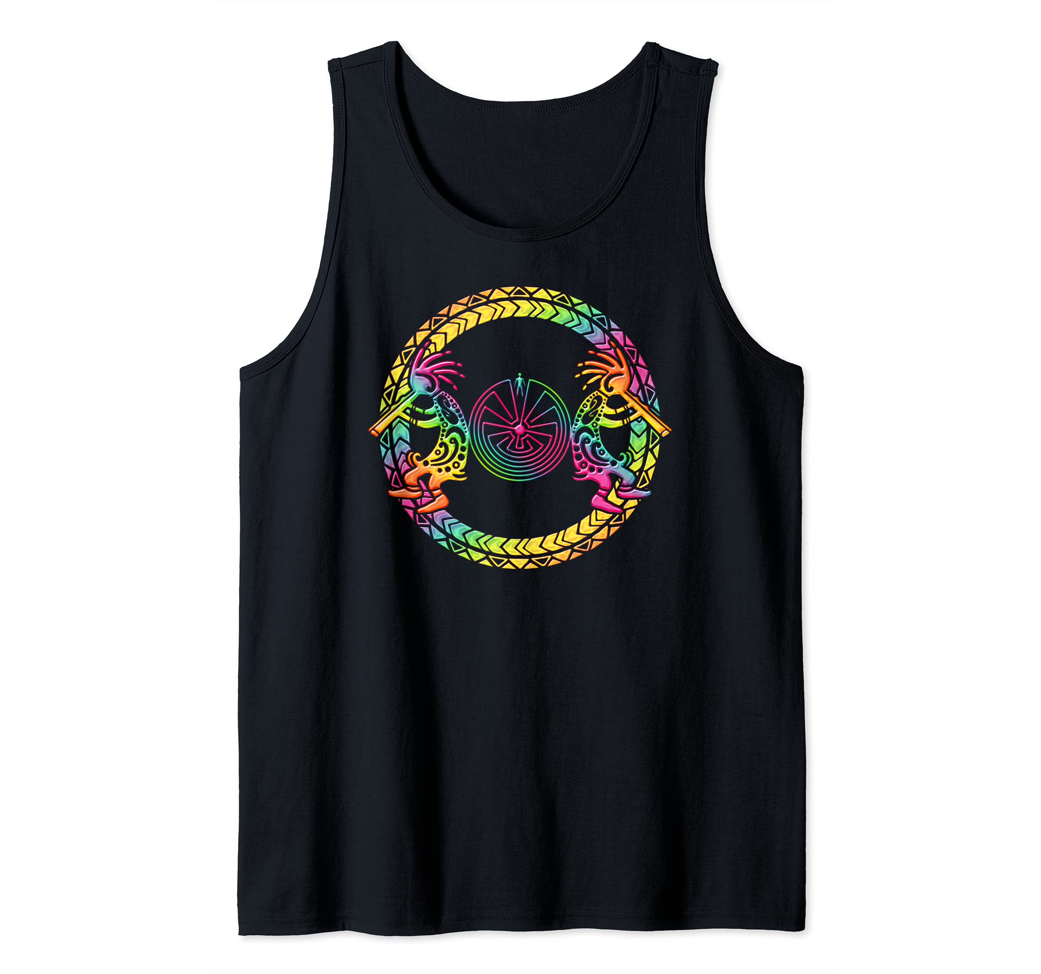 Kokopelli Duo - Man In The Maze - Circle 1 - Fan Fun Tank Top
