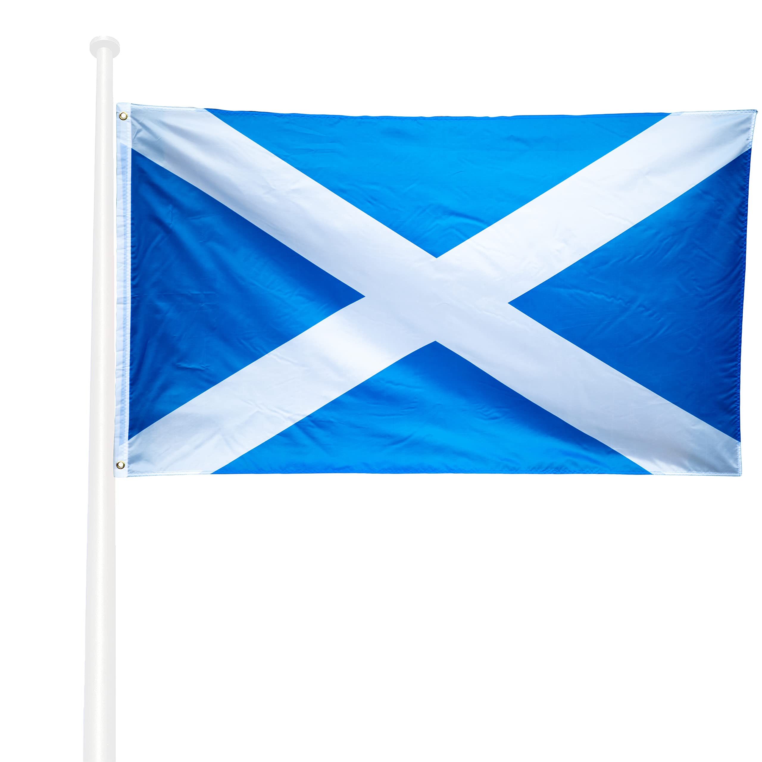 KliKil Resistant Outdoor Scottish Flag 90 x 150 cm - 1 Flags of Scotland - Reinforced Colours Banner - 150 x 90 cm