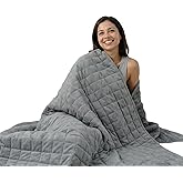 Smart Queen Weighted Blanket for Adults and Couple (60x80, 20lbs) Queen Size Large Soft Heavy Blanket Machine Washable for Fall, Bedding &Sleeping with Premium Glass Beads (60x80 | 20lbs Grey)