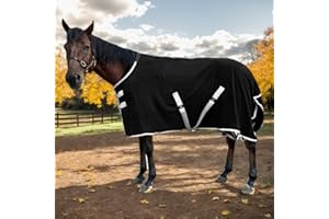 ZRSCHYG Adjustable Fleece Liner/Cooler Blanket/Sheet for Horses (78'')