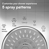 H&S Adjustable Shower Head High Pressure 5 Modes Chrome Handheld Universal view 4