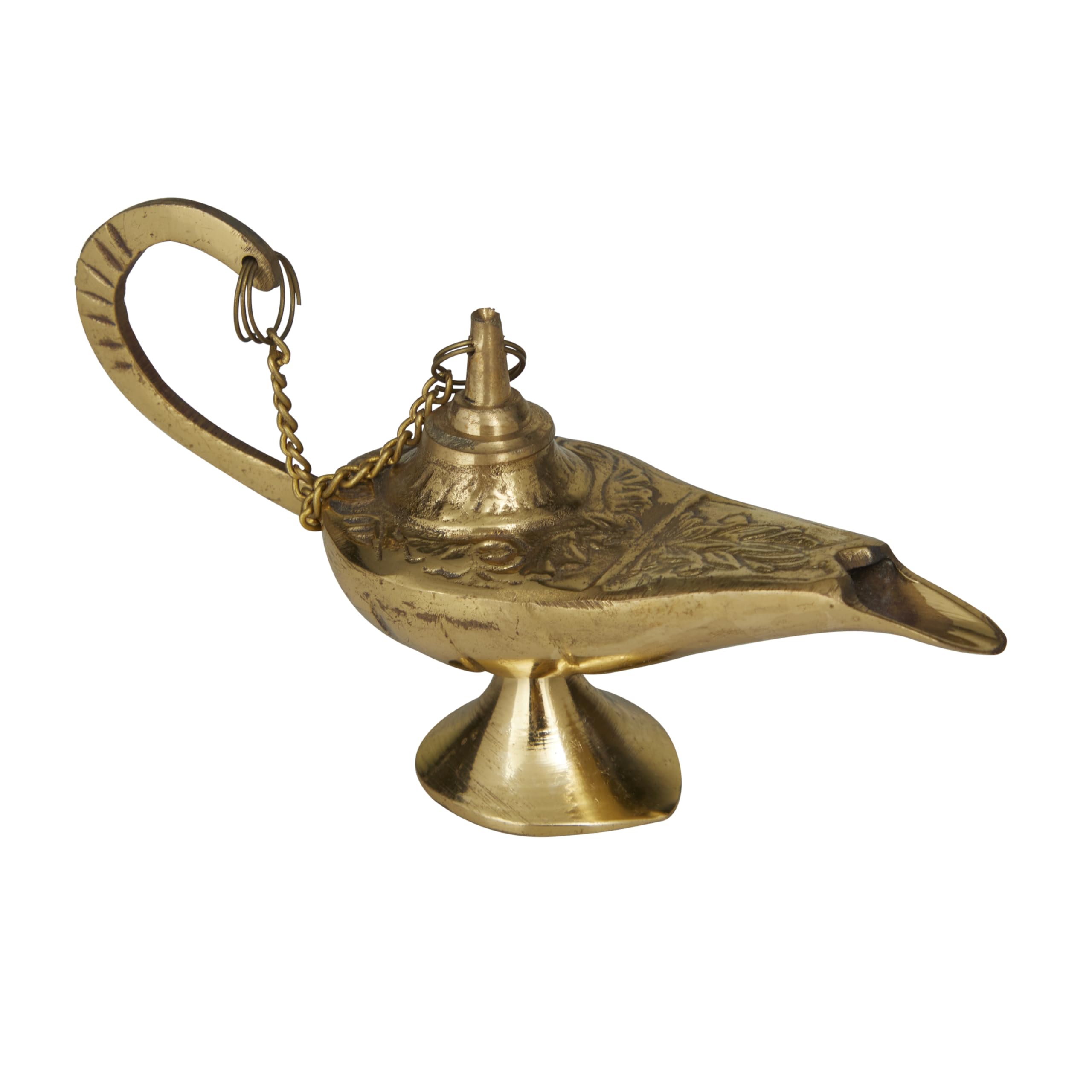 Deco 79 Eclectic Brass Abstract Aladdin Lamp, 5