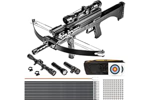 XGeek Hunting Crossbow, 100 Lbs Draw Weight, 240 FPS, Complete Set for Hunting and Fishing