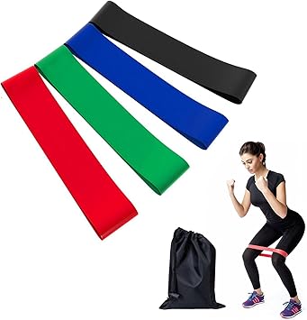 4er Widerstandsbänder Gymnastikbänder Set Resistance bands ...