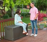 LIFETIME 439 Litre Storage Box Dark Brown Dual-Wall HDPE view 4