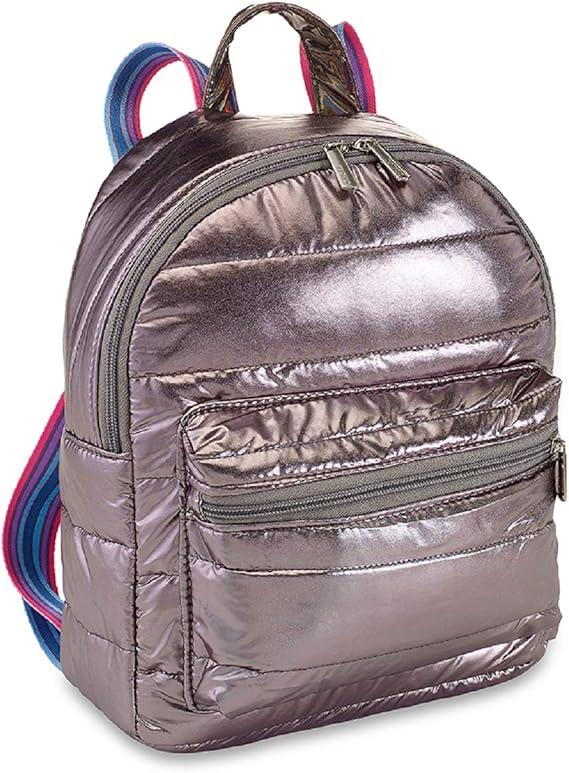 Top Trenz Inc Mini Backpacks or DayBags (gun metal ombre stripes) Clothing