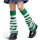 Geyoga Leg Warmers for Women Y2K Harajuku Leg Sleeves Long Kawaii Knit Socks Gothic Lolita Halloween Cosplay Party Accessory